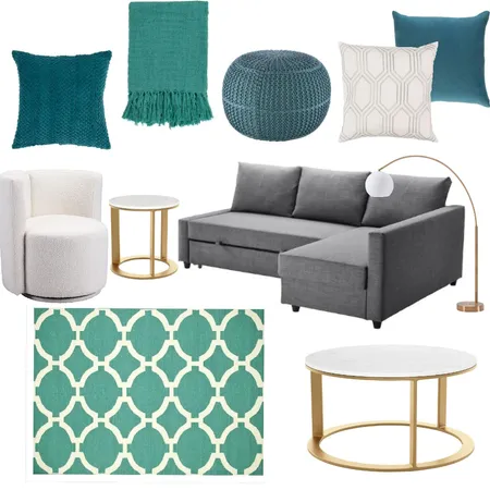 West Teen Room green rug option Interior Design Mood Board by Intelligent Designs on Style Sourcebook