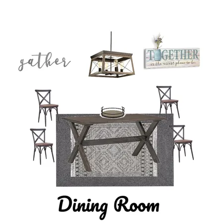 Modern Farmhouse Dining Room Interior Design Mood Board by MykanMalone on Style Sourcebook