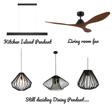 Living area fans and lighting Interior Design Mood Board by Nataliegarman on Style Sourcebook