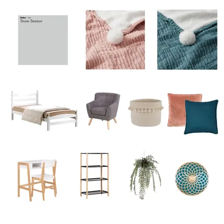 Big and girl young room Interior Design Mood Board by Sinawhite on Style Sourcebook