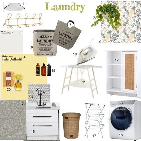 Laundry Module 9 IDI Interior Design Mood Board by BELIZA Interior Concept on Style Sourcebook