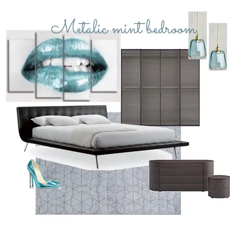 Metallic mint Interior Design Mood Board by Simona Jack on Style Sourcebook