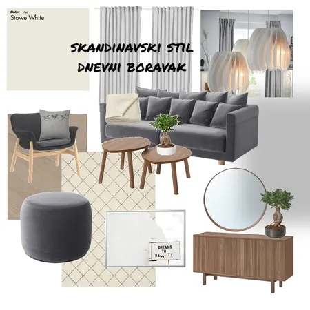 Dnevni boravak-skandinavski stil-zadaća Interior Design Mood Board by maja80 on Style Sourcebook