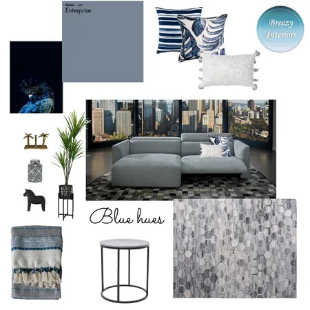 Blue Hues Interior Design Mood Board by Breezy Interiors on Style Sourcebook