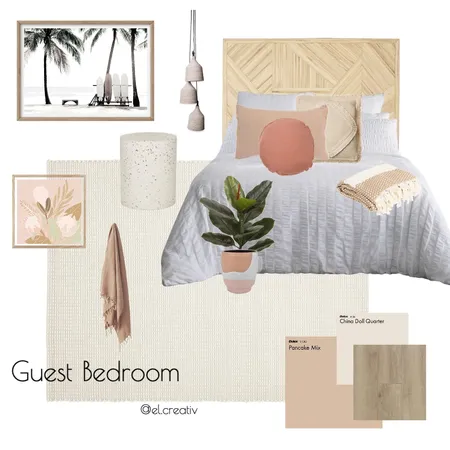 Guest Bedroom Interior Design Mood Board by el.creativ on Style Sourcebook