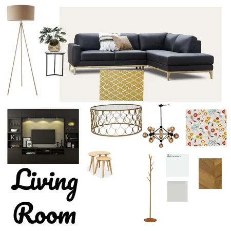 Living Room Interior Design Mood Board by Priyanka Girish on Style Sourcebook