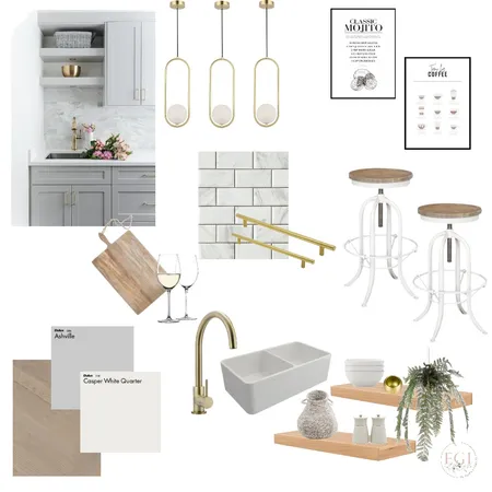 Grey Kitchen Interior Design Mood Board by Eliza Grace Interiors on Style Sourcebook