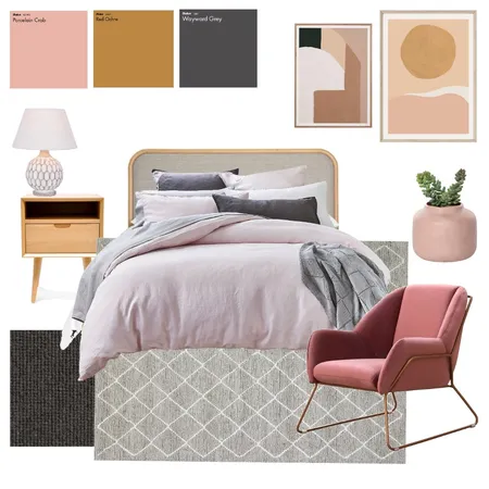 Bedroom (blush) Interior Design Mood Board by rebecca_lloyd on Style Sourcebook