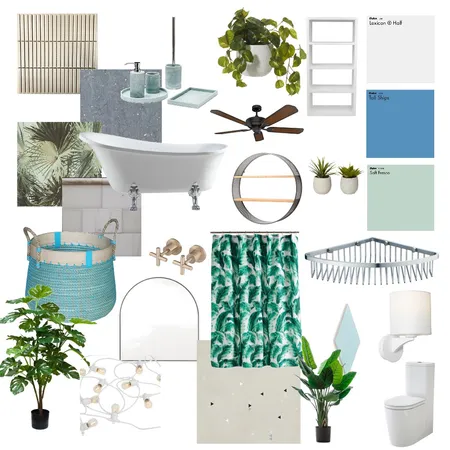 bathroom tropic and classic Interior Design Mood Board by mzalewska18 on Style Sourcebook