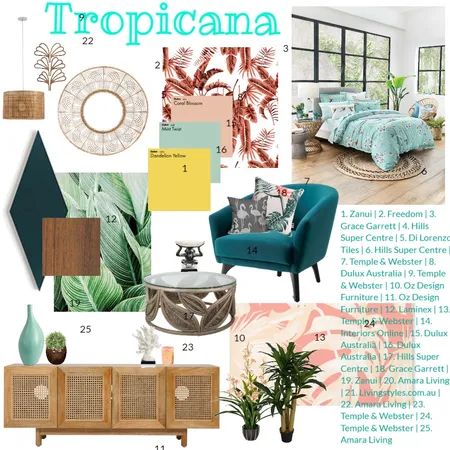 Tropicana Interior Design Mood Board by likeaqueen on Style Sourcebook