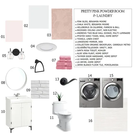 Module 9 WC & Laundry - Sample Board Interior Design Mood Board by bhavishapatel on Style Sourcebook