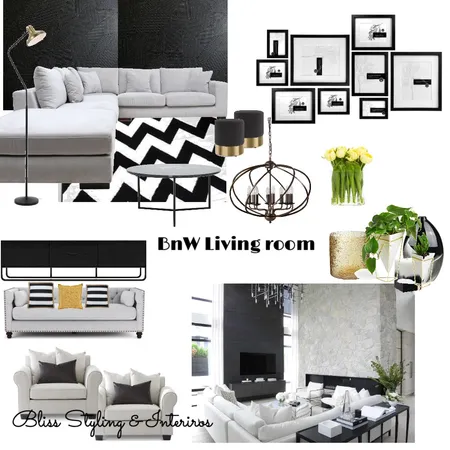 Prisu - living room - BnW Interior Design Mood Board by Bliss Styling & Interiors on Style Sourcebook