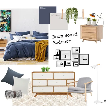 Room Board Bedroom Interior Design Mood Board by NaSambatti on Style Sourcebook