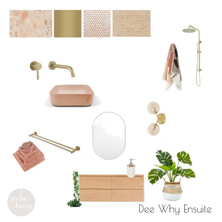 Dee Why Pink Ensuite Interior Design Mood Board by indi haus on Style Sourcebook