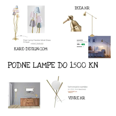 PODNE LAMPE DO 1500 KUNA Interior Design Mood Board by maja80 on Style Sourcebook