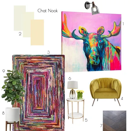 Module 9 Chat Nook Interior Design Mood Board by shelaghbillett on Style Sourcebook