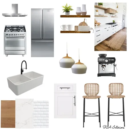 Modern Farmhouse Kitchen Interior Design Mood Board by RA Interiors on Style Sourcebook