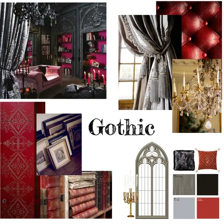 Gothic Moodboard Interior Design Mood Board by JenQ on Style Sourcebook