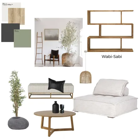 Wabi-Sabi Lounge Room Interior Design Mood Board by miakenely on Style Sourcebook