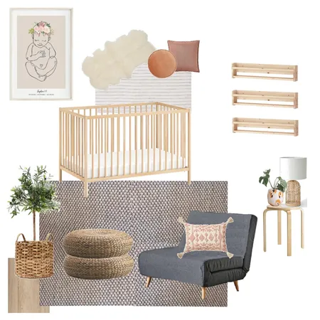 Boho Nursery gracie Interior Design Mood Board by VickyW on Style Sourcebook