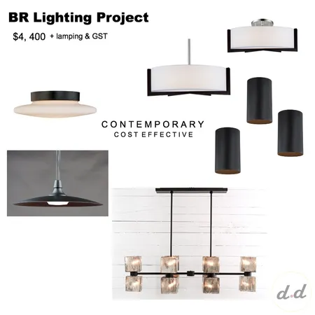 BR Lighting Project, Option 1 Interior Design Mood Board by dieci.design on Style Sourcebook