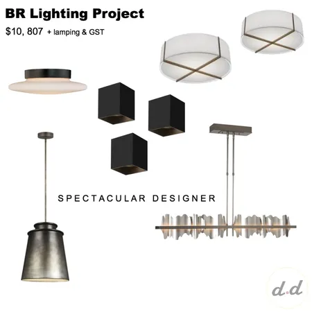 BR Lighting Project, Option 2 Interior Design Mood Board by dieci.design on Style Sourcebook