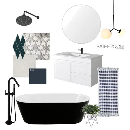 Contemporary & Navy Bathroom Design Interior Design Mood Board by Bathe Room - Bathroom Renovations Adelaide on Style Sourcebook