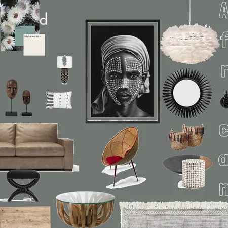 African Inspired Interior Design Mood Board by Fiona Barbour on Style Sourcebook