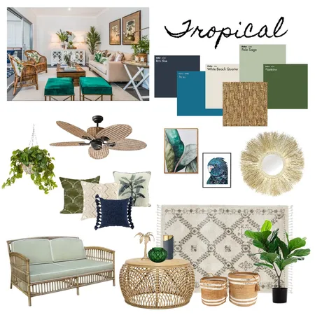 Homework 3 Tropical Mood Board Interior Design Mood Board by tinsanjuan on Style Sourcebook