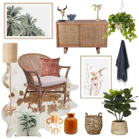 coastal boho Interior Design Mood Board by Rhea Panizon Interiors on Style Sourcebook