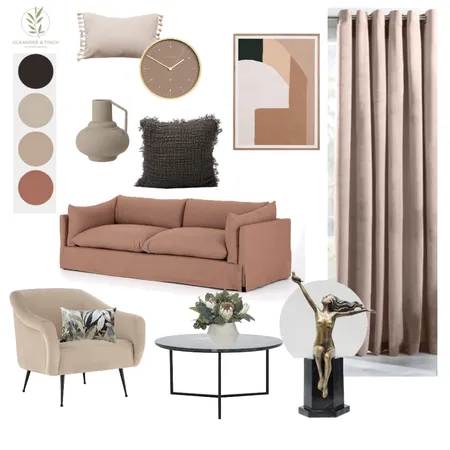 Nude Deco Interior Design Mood Board by Oleander & Finch Interiors on Style Sourcebook