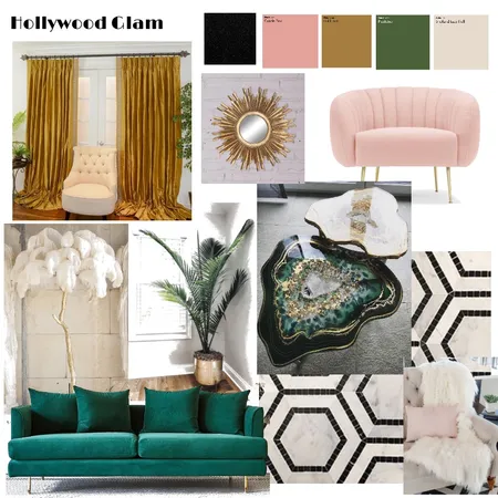 Hollywood glam 3 Interior Design Mood Board by iisha Mae on Style Sourcebook