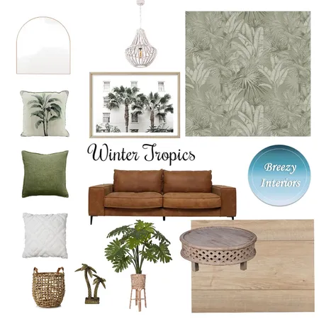 Winter Tropics Interior Design Mood Board by Breezy Interiors on Style Sourcebook