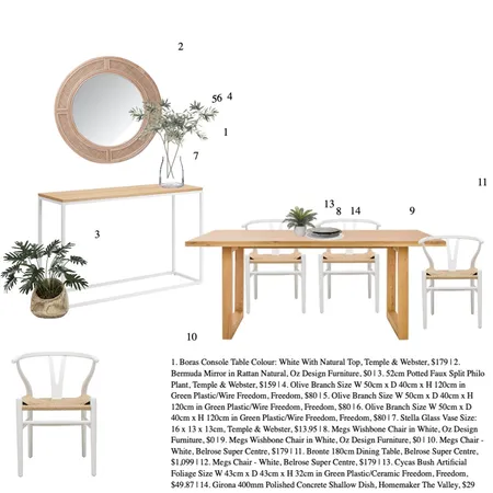 Chantelle Dining Interior Design Mood Board by House2Home on Style Sourcebook