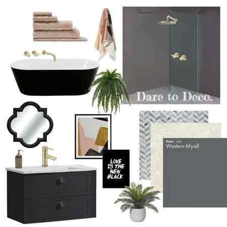 Contemporary Art Deco Bathroom Interior Design Mood Board by Laura.OC on Style Sourcebook