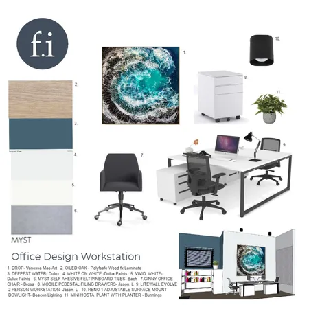 A12 WORKSTATION Interior Design Mood Board by Fiorella on Style Sourcebook