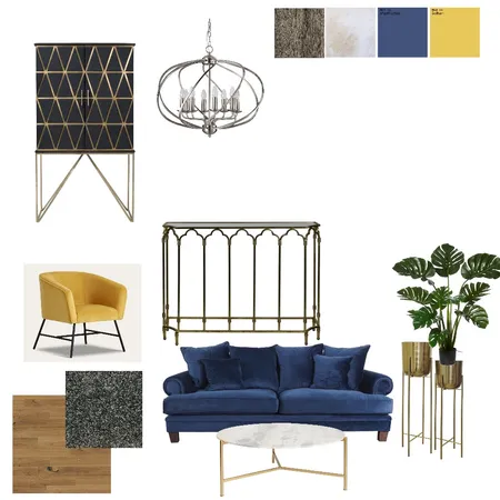 Mustardy Blues Interior Design Mood Board by Linda Cremer on Style Sourcebook