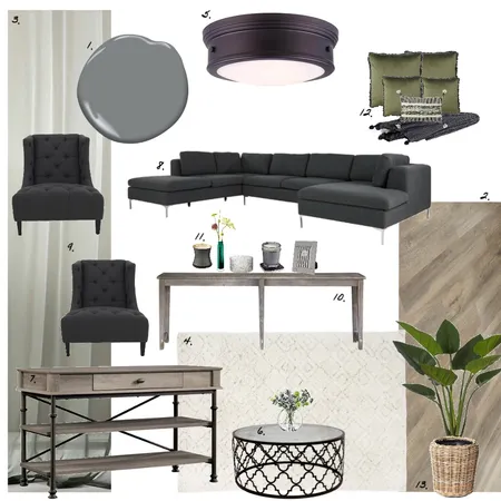 Room #1 Living Room Interior Design Mood Board by Bayer Interiors on Style Sourcebook