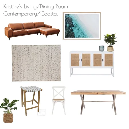 Kristine's Living/Dining Room Interior Design Mood Board by christine_boulazeris on Style Sourcebook