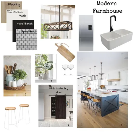 Modern Farmhouse Interior Design Mood Board by mikaylarose on Style Sourcebook