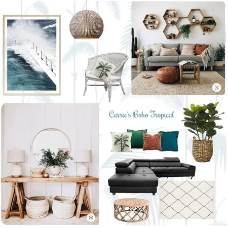 Boho Tropical Interior Design Mood Board by MichelleL on Style Sourcebook