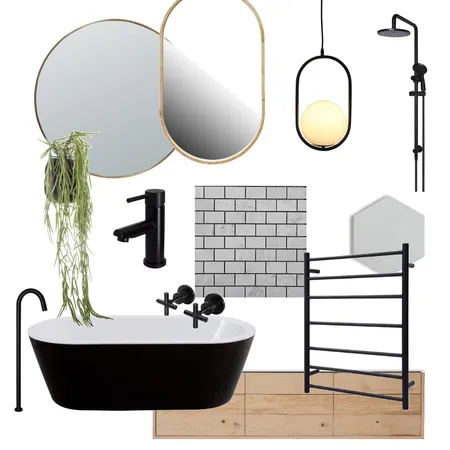 Black Bathing Interior Design Mood Board by B.Wright on Style Sourcebook