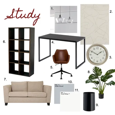 Study Interior Design Mood Board by Abi on Style Sourcebook