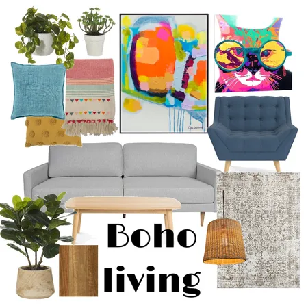 Boho living Interior Design Mood Board by Shiulee Mazumdar on Style Sourcebook