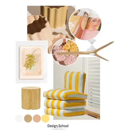 Yellow Pillow Chair Interior Design Mood Board by timberandwhite on Style Sourcebook