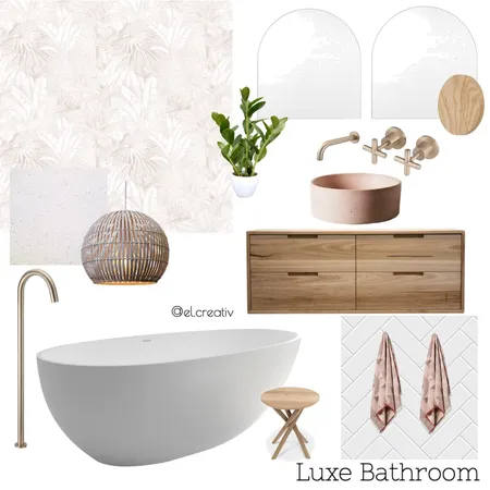 Luxe Bathroom Interior Design Mood Board by el.creativ on Style Sourcebook