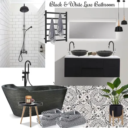 Black bathroom Interior Design Mood Board by Complete Harmony Interiors on Style Sourcebook