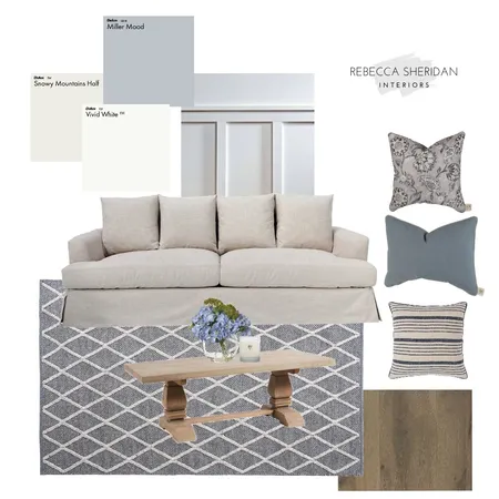 Classic Blue Living Interior Design Mood Board by Sheridan Interiors on Style Sourcebook
