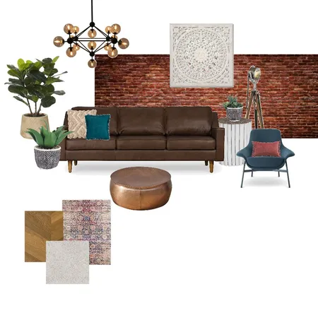 Industrial Boho Interior Design Mood Board by zara3000 on Style Sourcebook