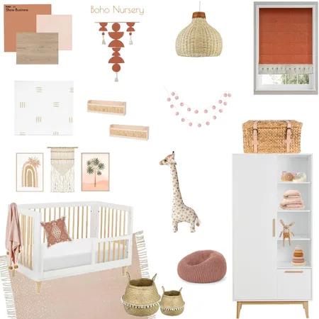 Boho Girls Nursery Interior Design Mood Board by Bluebell Revival on Style Sourcebook